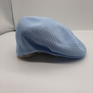 Vintage Kangol Tropic 504 Ventair Small Light Blue Unisex Mesh Flat Cap